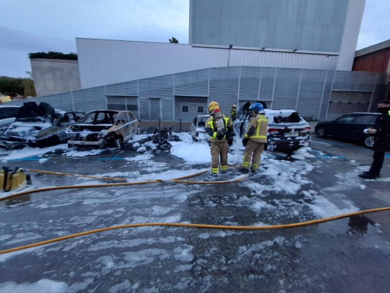 La Bustia incendi parquing Teatre Nuria Espert Sant Andreu 1