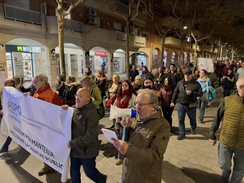 La Bustia manifestacio CAP i carrers 7 novembre 2025 Olesa 1