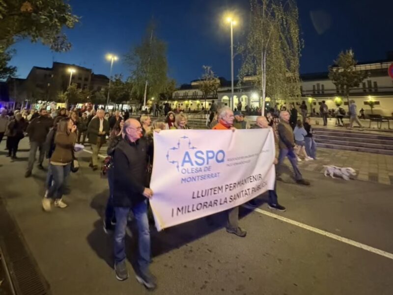 La Bustia manifestacio CAP i carrers 7 novembre 2025 Olesa 4