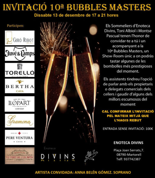 La Bustia 10 Bubbles Masters Divins Martorell