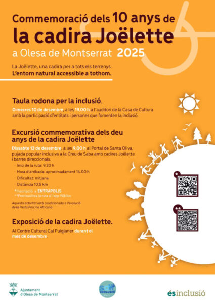 La Bustia 10 anys cadira Joelette Olesa