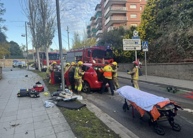 La Bustia accident Martorell 5 desembre 2