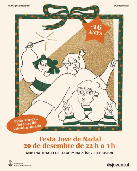La Bustia cartell Festa Jove Nadal