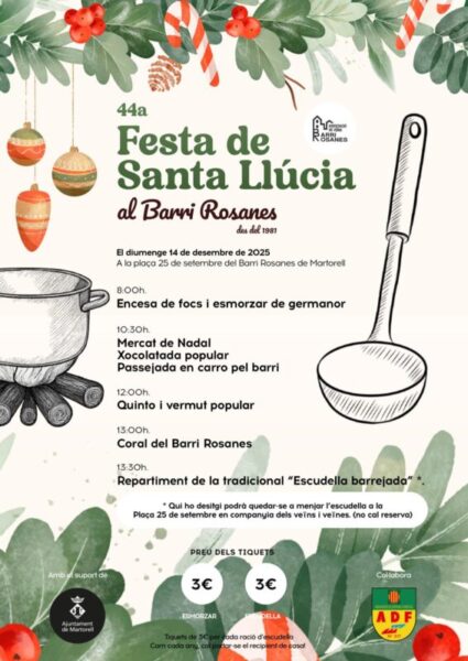 La Bustia cartell Festa Santa Llucia Martorell