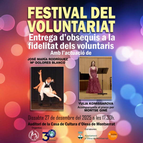 La Bustia cartell Festival Voluntariat Olesa