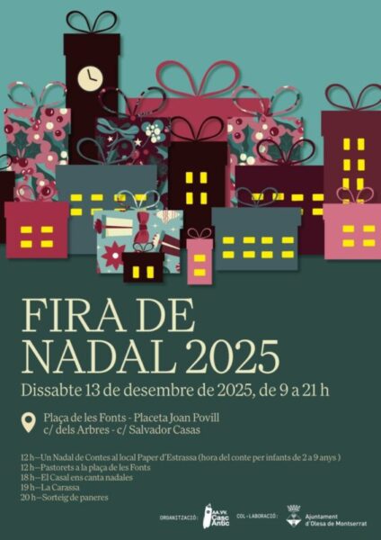 La Bustia cartell Fira de Nadal Olesa
