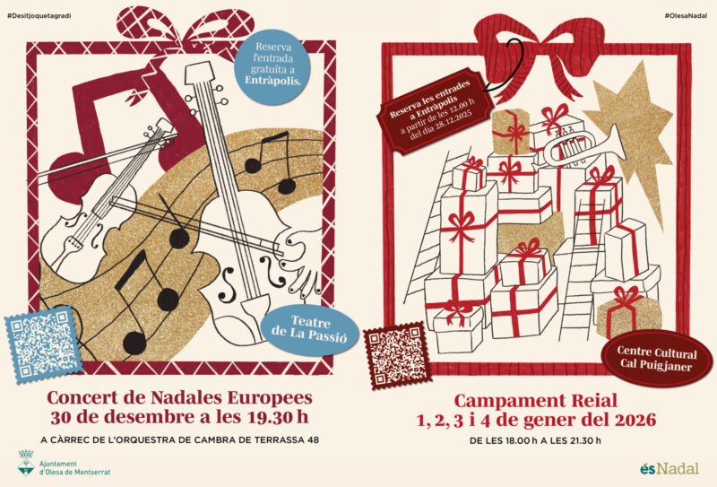 La Bustia cartell Nadales europees i Campament Reial Olesa 2025
