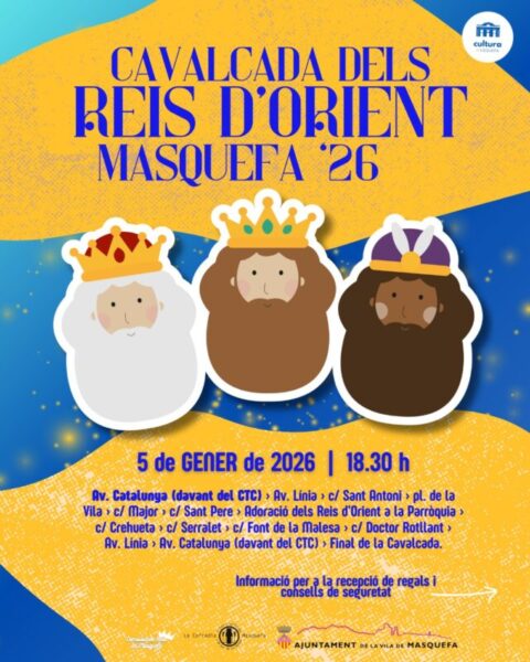 La Bustia cartell cavalcada Reis Masquefa