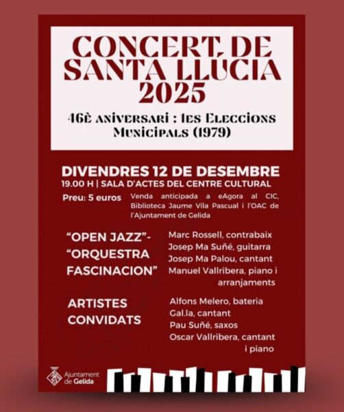 La Bustia cartell concert Santa Llucia Gelida