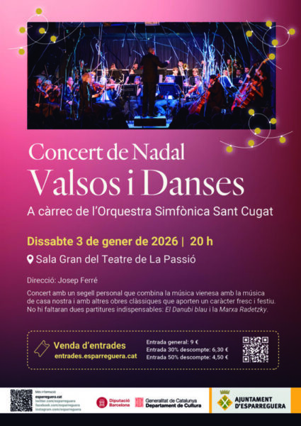 La Bustia cartell concert de Nadal Valsos i Danses