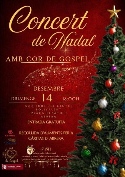 La Bustia cartell concert de Nadal amb cor de gospel