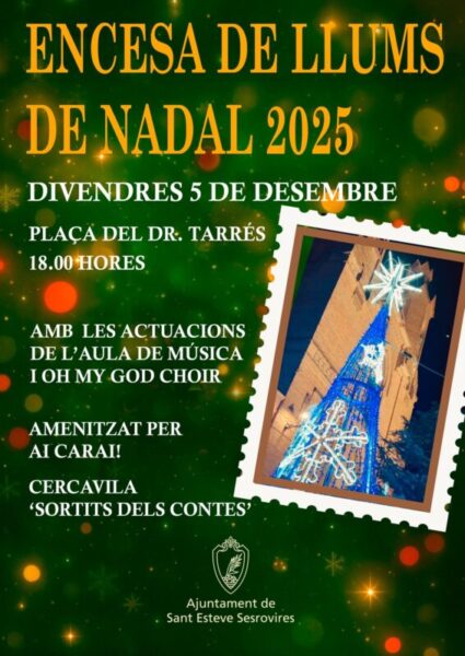 La Bustia cartell encesa llums Nadal Sant Esteve