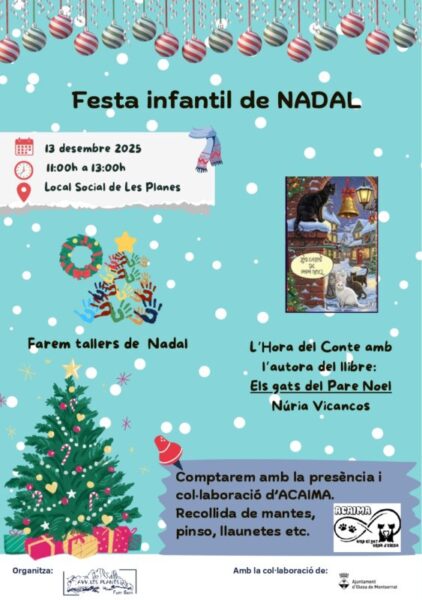 La Bustia cartell festa infantil Nadal Olesa