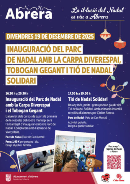La Bustia cartell inauguracio Parc Nadal Abrera