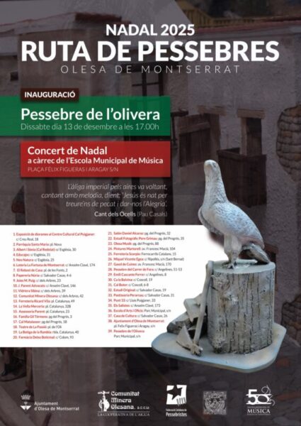 La Bustia cartell pessebre olivera Olesa