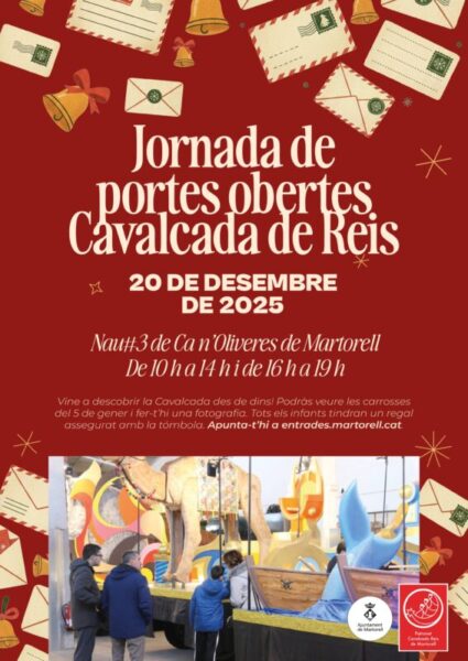 La Bustia cartell portes obertes cavalcada reis Martorell