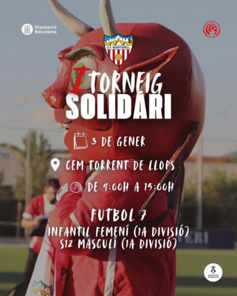 La Bustia cartell torneig solidari CF Martorell