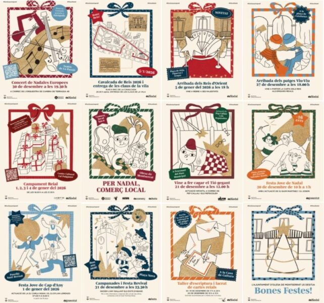 La Bustia cartells festes Nadal Olesa 2025