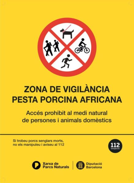 La Bustia cartells prohibicions i restriccions per pesta porcina 3