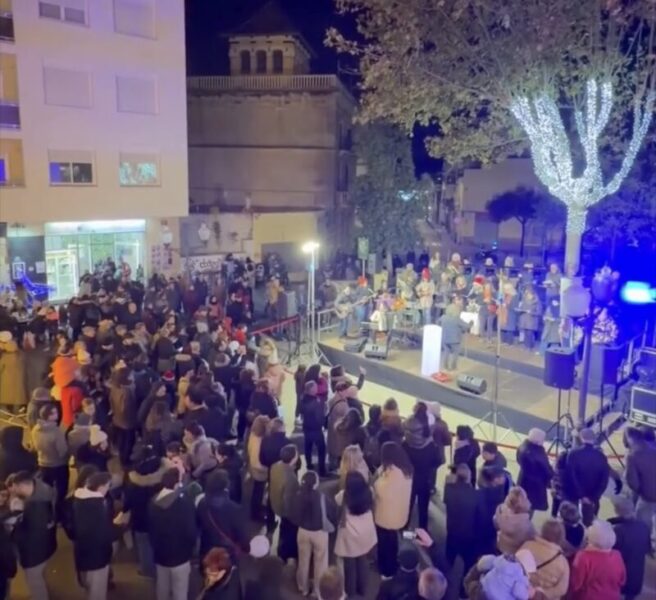 La Bustia encesa llums Nadal Olesa 8