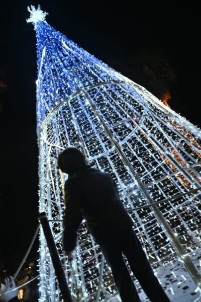 La Bustia encesa llums Nadal Sant Andreu 1