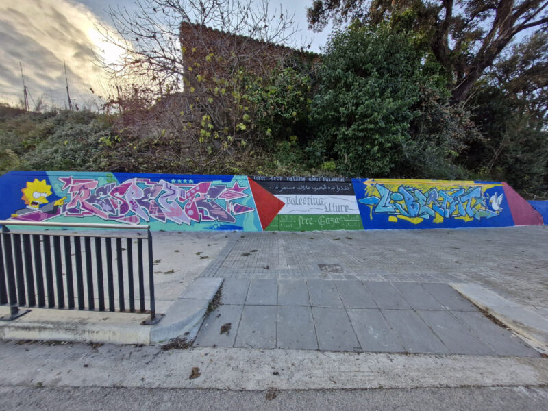 La Bustia mural joves Masquefa acte vandalic 2