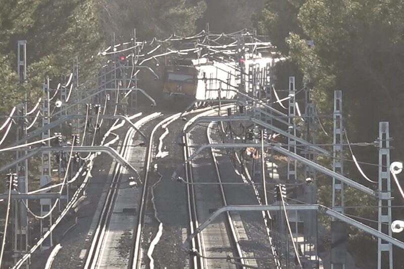 La Bustia Renfe retira meitat tren accidentat Gelida