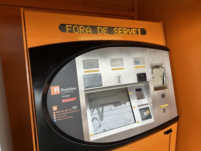 La Bustia Rodalies Renfe sense servei Gelida