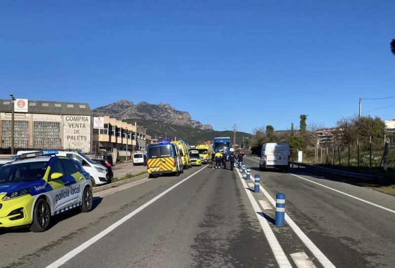 La Bustia accident C55 23 gener 2025 Olesa 1