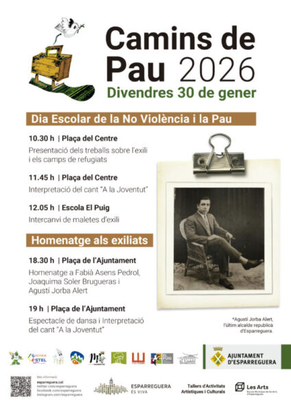 La Bustia cartell Camins de Pau Esparreguera 30 gener