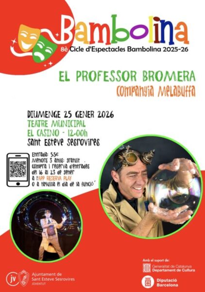 La Bustia cartell El professor Bromera