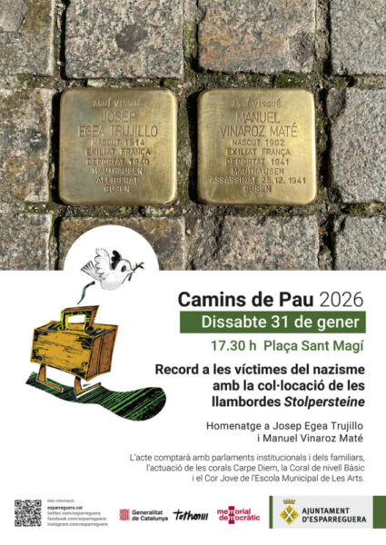 La Bustia cartell camins de pau Esparreguera dissabte