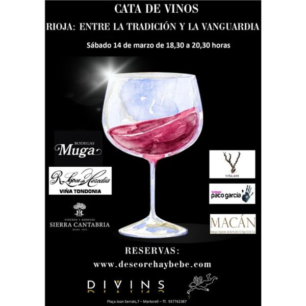La Bustia cartell cata rioja Divins Martorell