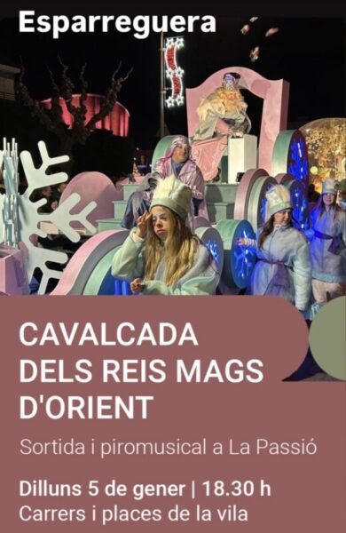 La Bustia cartell cavalcada Reis Esparreguera 2026