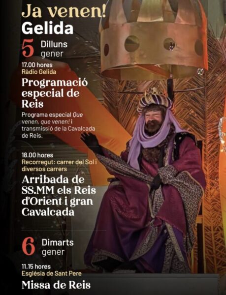 La Bustia cartell cavalcada Reis Gelida 2026