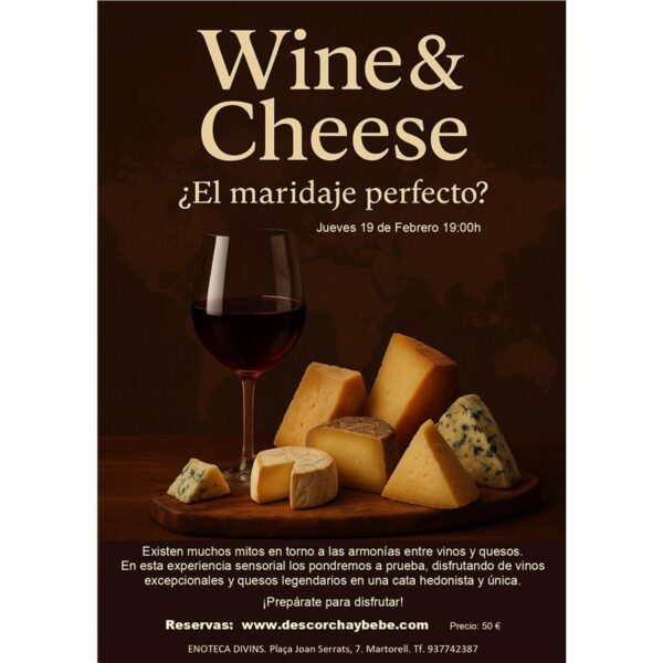 La Bustia cartell curs vins i formatges Divins Martorell