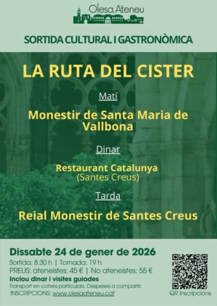 La Bustia cartell la ruta del cister