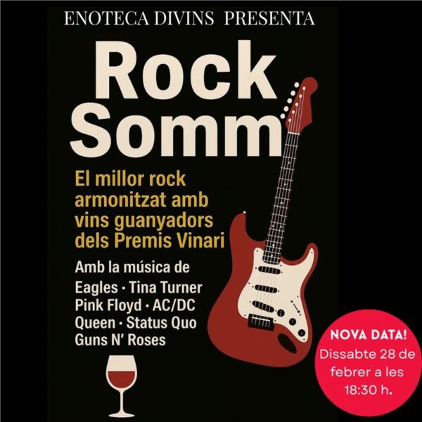 La Bustia cartell rock i vins catalans premis vinari Divins Martorell