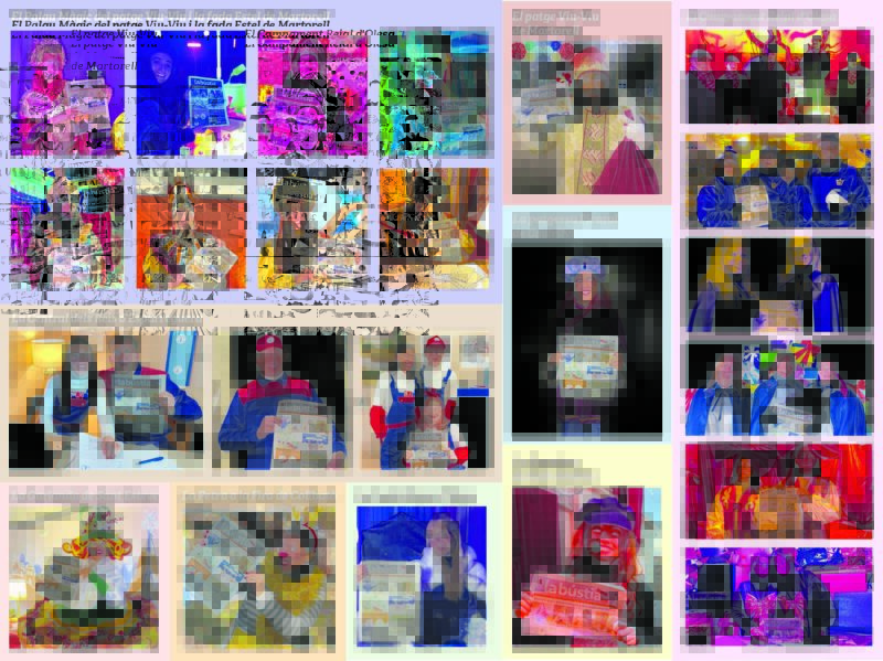 La Bustia collage personatges de Nadal 2025