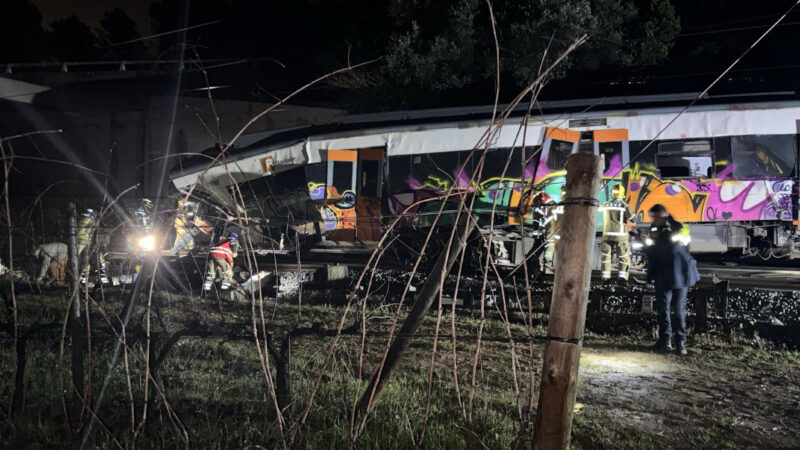 La Bustia emergencies per accident tren Gelida 2