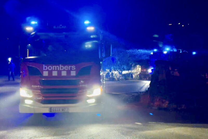 La Bustia emergencies per accident tren Gelida