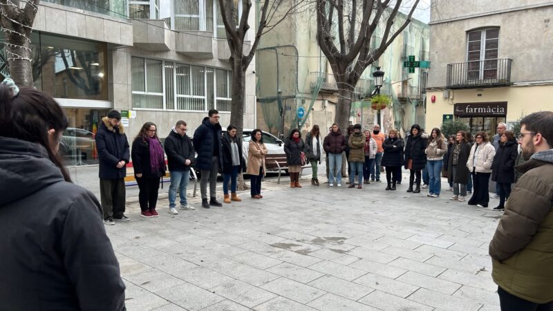 La Bustia minut silenci Esparreguera 21 gener 26 1