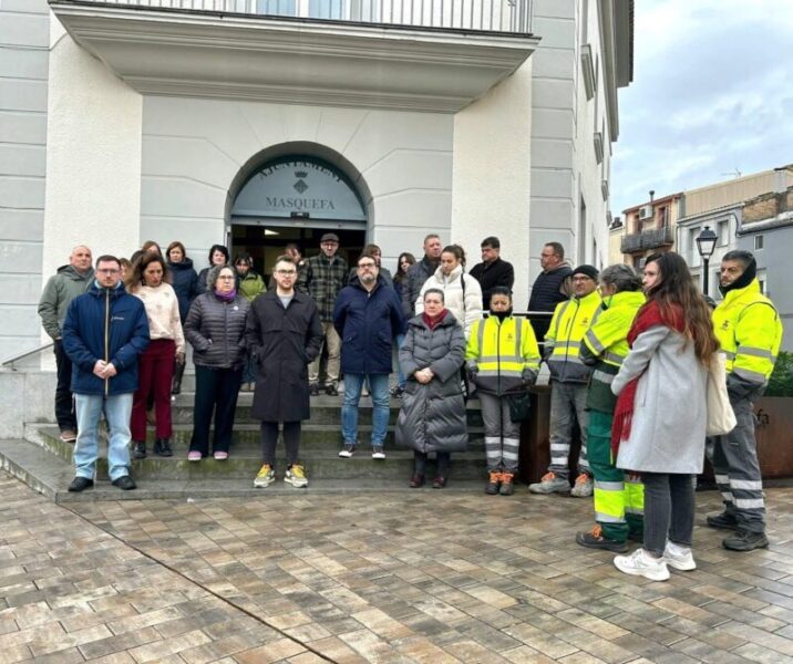La Bustia minut silenci accident tren concentracio Masquefa
