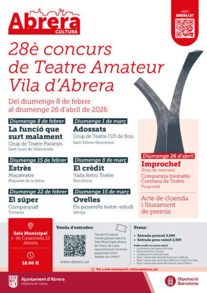 La Bustia cartell 28 concurs teatre amateur Abrera
