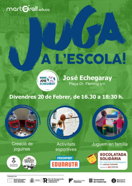 La Bustia cartell Juga escola Martorell