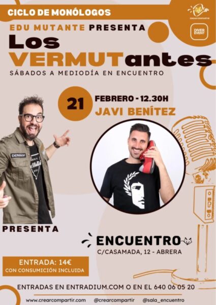 La Bustia cartell Los VERMUTantes Sala Encuentro Abrera
