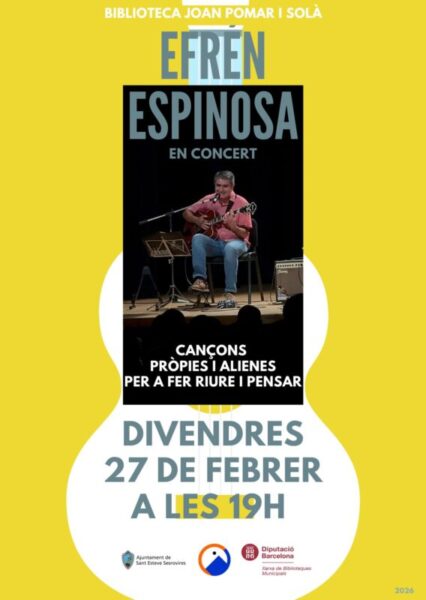 La Bustia cartell concert Efren Espinosa