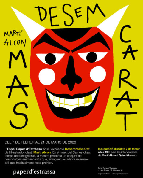 La Bustia cartell exposicio Marti Alcon Paper Estrassa Olesa