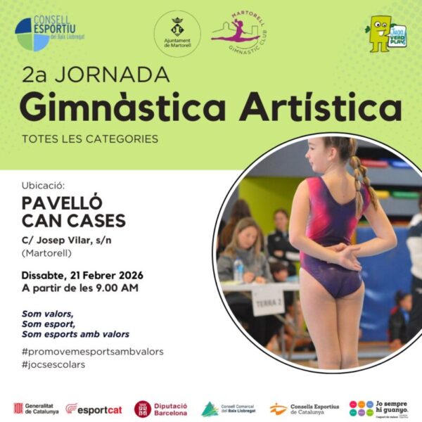 La Bustia cartell jornada gimnastica Martorell