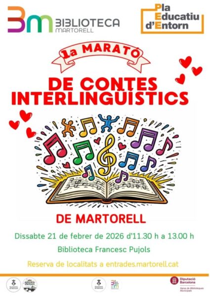 La Bustia cartell marato contes interlinguistics Martorell